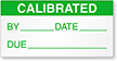 Calibrated: By/Date/Due - Green