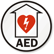 AED with Graphic Sign