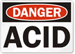 Danger Acid Sign
