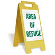 Area of Refuge FloorBoss XL™ Floor Sign