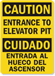 Entrance to Elevator Pit (bilingual)