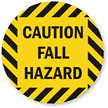 Caution Fall Hazard SlipSafe™ Floor Sign