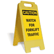 Watch for Forklift Traffic FloorBoss XL™ Floor Sign