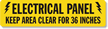 Electrical Panel Keep Area Clear