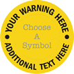 Custom Warning Circular SlipSafe™ Floor Sign