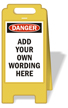 FloorBoss XL™ Custom Floor Stand Sign