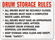 Drum Storage Rules