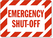 Emergency Shut-Off Sign