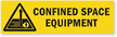 Magnetic Cabinet Label: Confined Space Equipment
