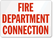 Fire Department Connection Sign