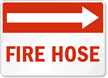 Fire Hose Sign(with Arrow Right)