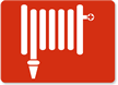 Fire Hose Symbol - Fire and Emergency Sign