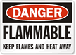 Danger Flammable Sign
