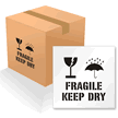 Fragile, Keep Dry (with Graphic) Floor Stencil