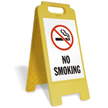 No Smoking (W/Graphic) Fold-Ups® Floor Sign