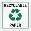 Recycle Paper Label (with graphic)