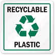 Recycle Plastic Label (with graphic)