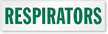 Magnetic Cabinet Label: Respirators