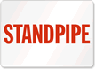 Standpipe Sign