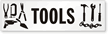 Magnetic Cabinet Label: Tools