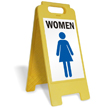 Women W/Graphic Fold-Ups® Floor Sign