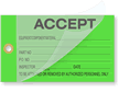 Accept Self-Laminating Tags