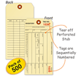 Inventory Sequentially Numbered Tags (with stub)