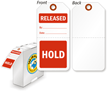Hold / Released 2-Part Plastic Tag