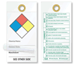 NFPA Diamond (with reference guide) Self-Laminating Tags