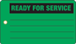 Ready For Service Vinyl Inspection Tags