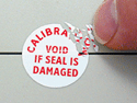 Tamper evident labels provide security.