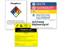 NFPA and other custom RTK label designs are easy to complete.
