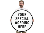 Customized Circular Blank Traffic Signs