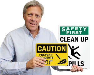 Spill Response Signs