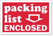 This packing list and invoice labels inform the receiving department that your invoice, packing list or other important document is inside the shipment.