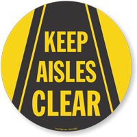 Adhesive Floor Sign